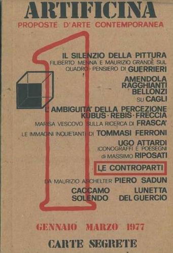 Artificina. Proposte d'Arte Contemporanea. Anno I, n.1, gennaio-marzo 197 - Massimo Riposati - copertina