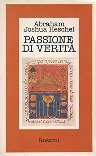 Passione di verità - Abraham Joshua Heschel - copertina