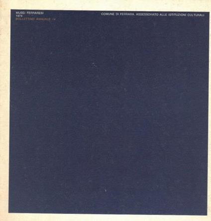 Musei Ferraresi 1974 - copertina