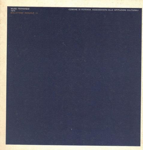 Musei Ferraresi 1974 - copertina