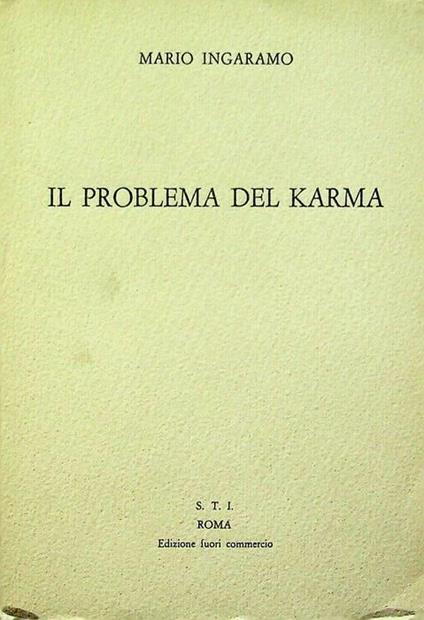 Il  problema del Karma - Mario Ingaramo - copertina