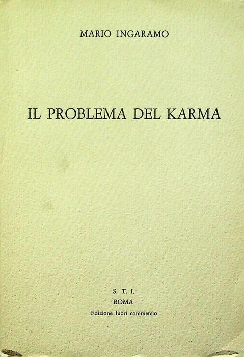 Il  problema del Karma - Mario Ingaramo - copertina