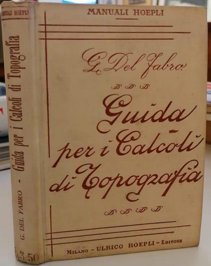 Guida esemplificata per calcoli di topografia - copertina