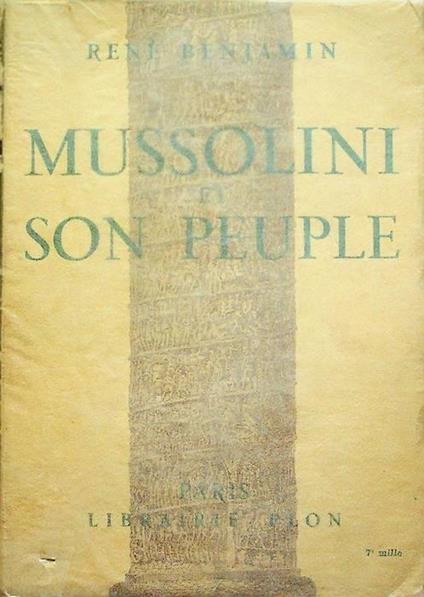 Mussolini et son peuple - copertina
