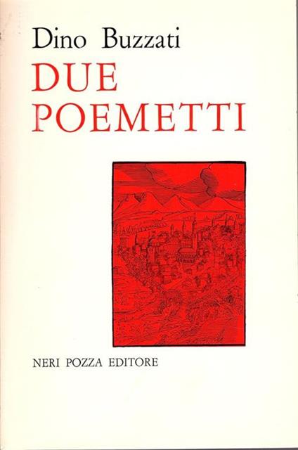 Due poemetti - Dino Buzzati - copertina