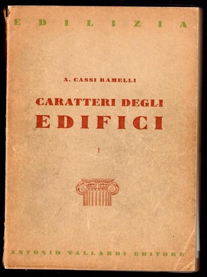 Caratteri degli edifici I - copertina