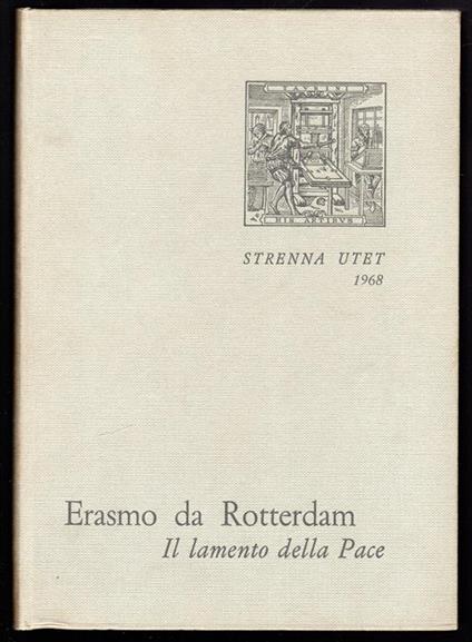 Il lamento della pace - Erasmo da Rotterdam - copertina