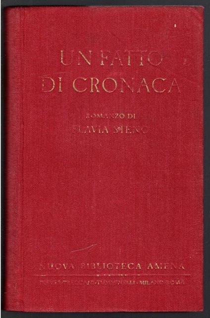Un fatto di cronaca - Flavia Steno - copertina