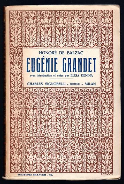 Eugenie Grandet - Honoré de Balzac - copertina