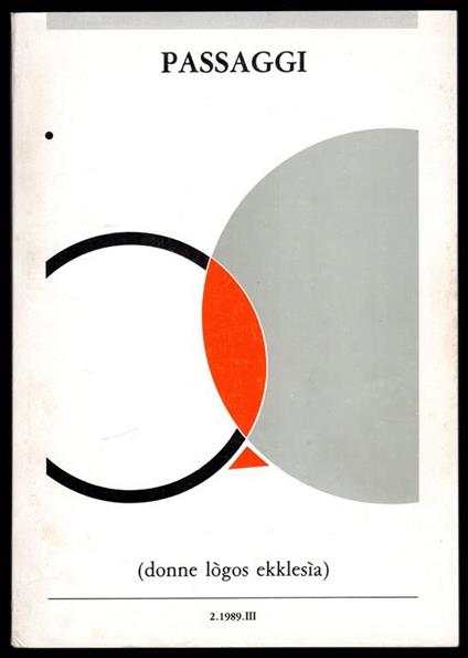 Passaggi (donne logos ekklesia) - copertina