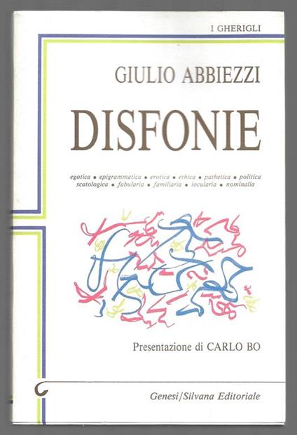 Disfonie - Giulio Abbiezzi - copertina
