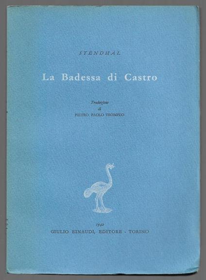 La Badessa di Castro - Stendhal - copertina