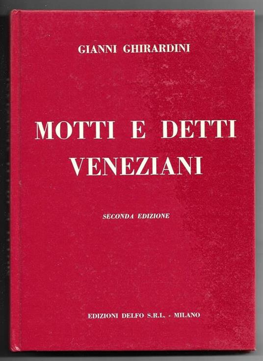Motti e detti veneziani - copertina
