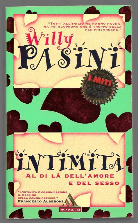 Intimità - Al di là dell'amore e del sesso - Willy Pasini - copertina