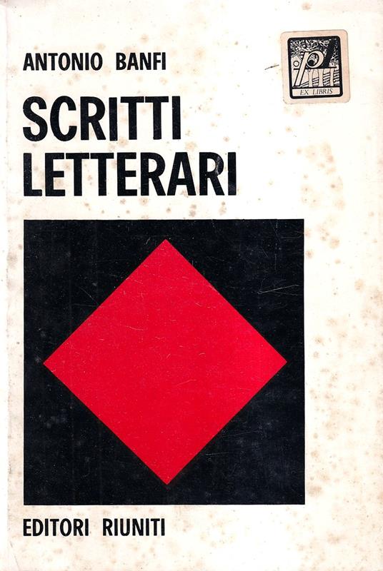 Scritti Letterari - Antonio Banfi - copertina