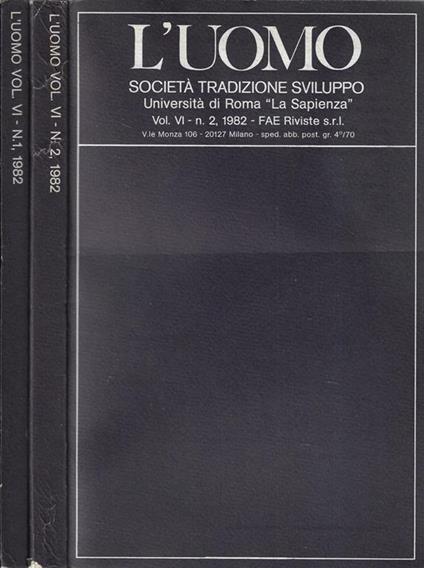 L' uomo Vol. VI N. 1, 2 1982 - copertina