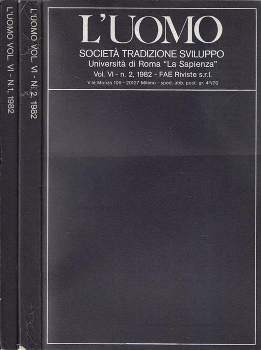 L' uomo Vol. VI N. 1, 2 1982 - copertina