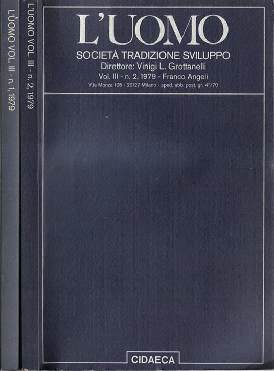 L' uomo Vol. III N. 1, 2 1979 - copertina