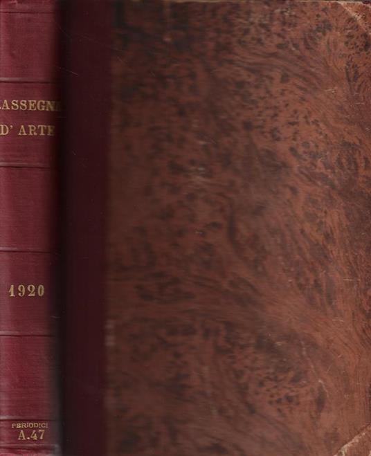 Rassegna d'arte antica e moderna anno 1920 - copertina