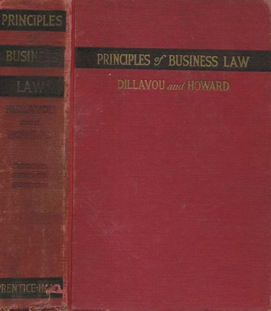 Principles of business law - copertina