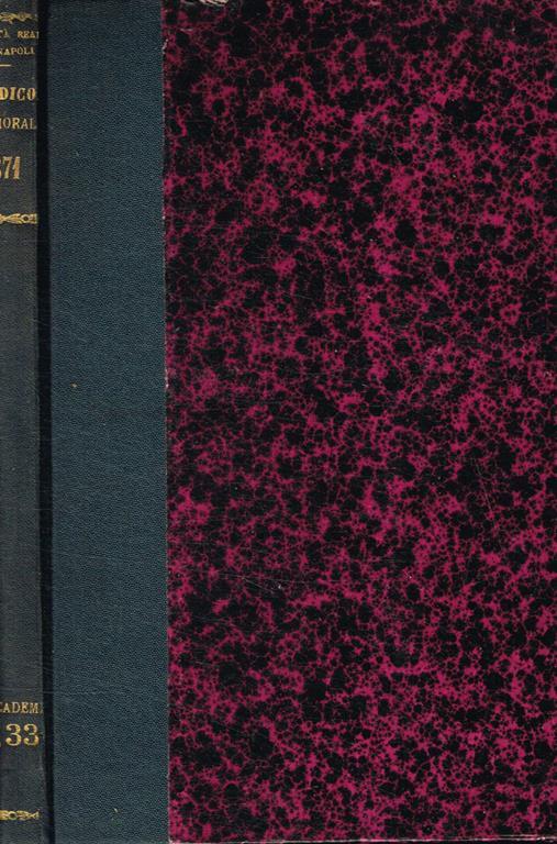 Rendiconto delle tornate e dei lavori dell'accademia di scienze morali e politiche. Anno decimo, 1871 - copertina