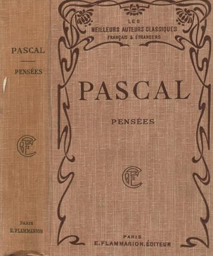 Pascal pensees - Pascal - copertina