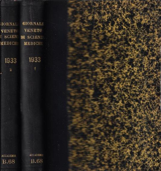 Giornale veneto di scienze mediche anno 1933 - copertina