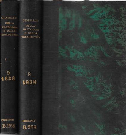 Giornale per servire ai progressi della patologia e della terapeutica Tomi VIII, IX 1858 - copertina