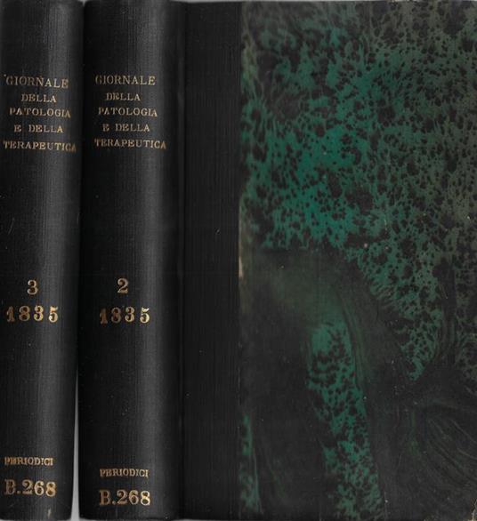 Giornale per servire ai progressi della patologia e della materia medica Tomi II, III 1835 - copertina