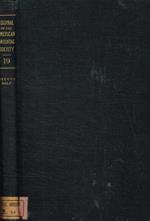 Journal of the american oriental society. Nineteenth volume, second half