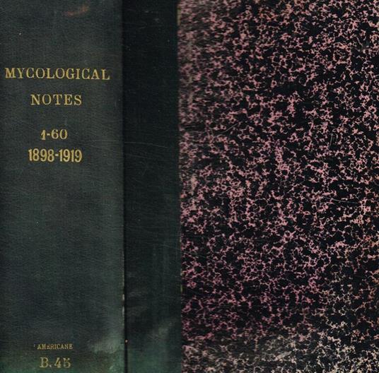 Mycological notes. november 1898-august 1919 - copertina