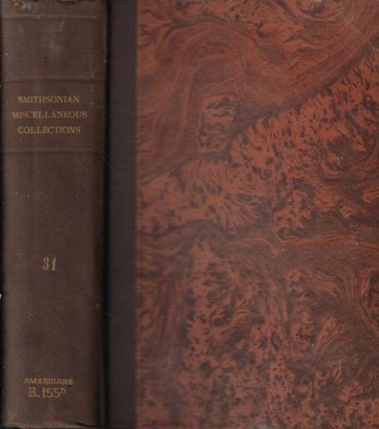 Smithsonian Miscellaneous Collections Vol. XXXI - copertina