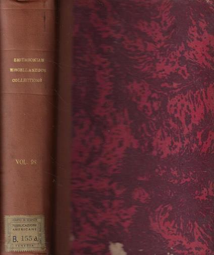Smithsonian Miscellaneous Collections Vol. XCVIII - copertina