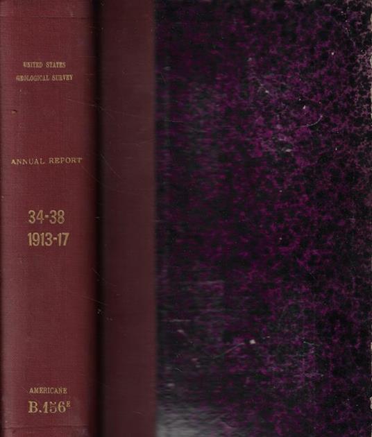 Annual report of the Director of the United States Geological Survey to the secretary of the interior for the fisical year ended june 30 1913-1914-1915-1916-1917 - copertina