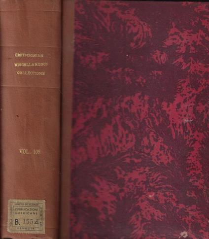 Smithsonian Miscellaneous Collections Vol. CVIII - copertina