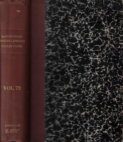 Smithsonian Miscellaneous Collections Vol. LXXII - copertina