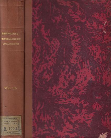 Smithsonian Miscellaneous Collections Vol. CV - copertina