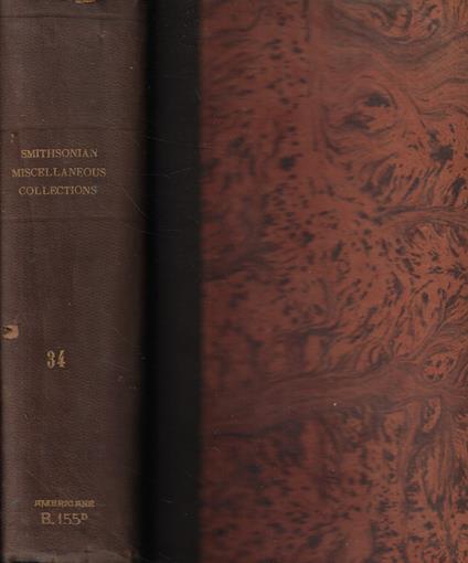 Smithsonian Miscellaneous Collections Vol. XXXIV - copertina
