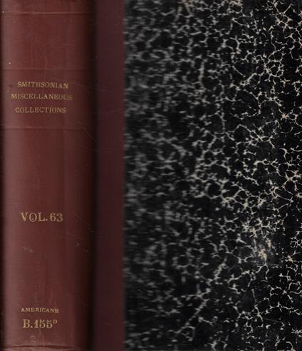 Smithsonian Miscellaneous Collections Vol. LXIII - copertina