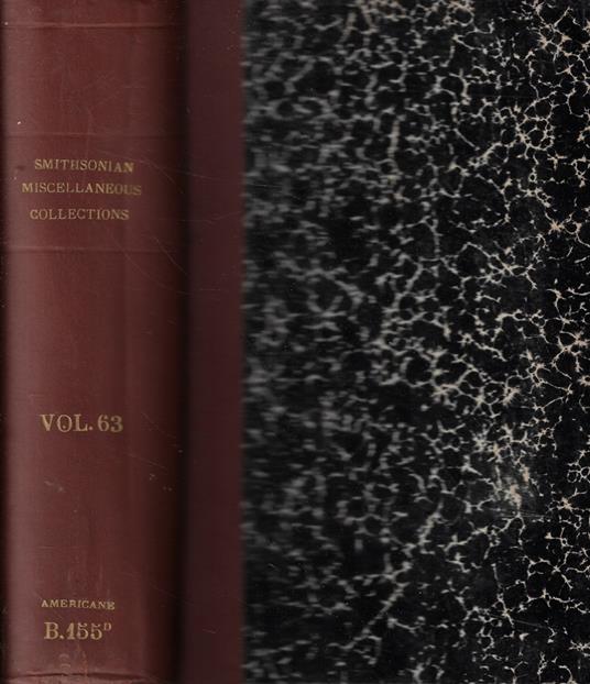 Smithsonian Miscellaneous Collections Vol. LXIII - copertina