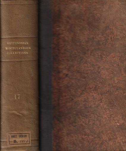 Smithsonian Miscellaneous Collections Vol. XVII - copertina