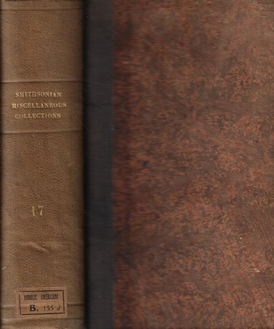 Smithsonian Miscellaneous Collections Vol. XVII - copertina