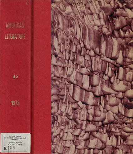 American Literature March 1973- January 1974 - copertina