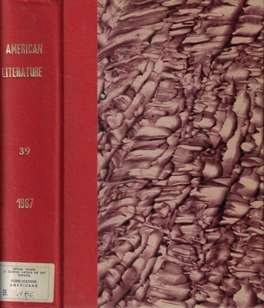 American Literature March 1967- January 1968 - copertina