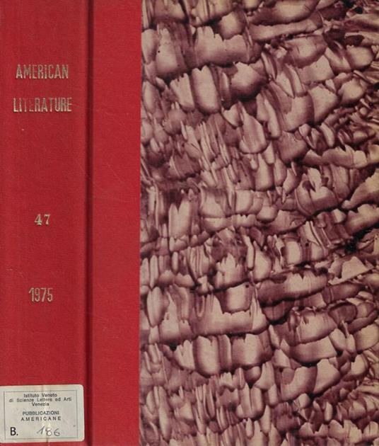 American Literature March 1975- January 1976 - copertina