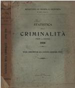 Statistica della criminalità per l' anno 1910