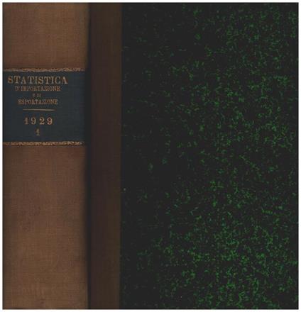 Statistica del commericio speciale di importazione e di esportazione - copertina