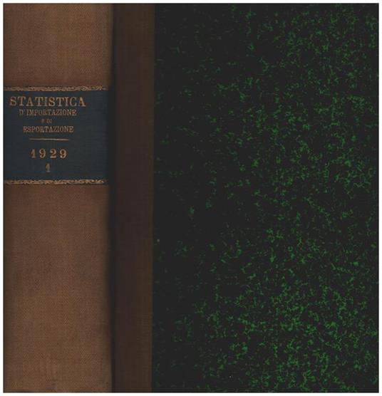 Statistica del commericio speciale di importazione e di esportazione - copertina