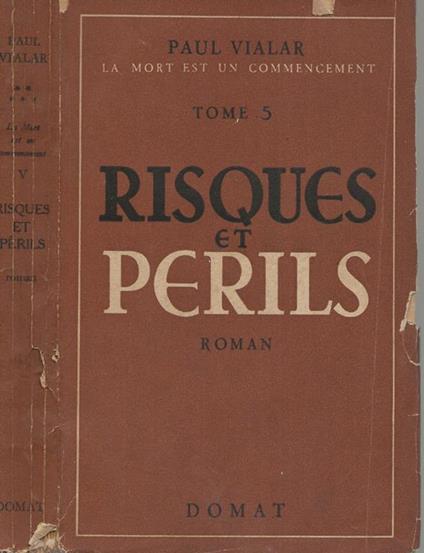 Risques et Perils - Paul Vialar - copertina