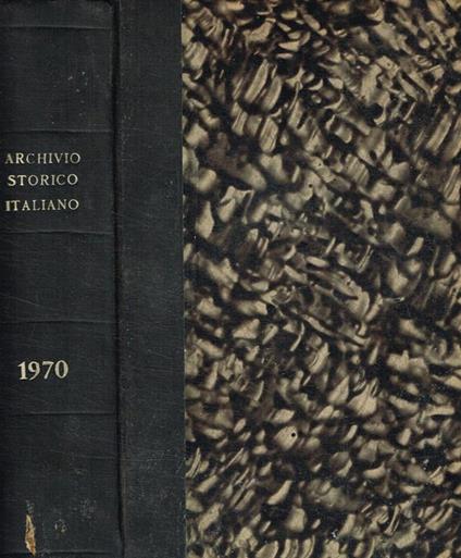 Archivio storico italiano fondato da G.P. Vieusseux. Anno 1970 - copertina